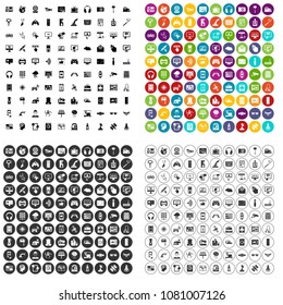 100 software icons set vector in 4 variant for any web design isolated on white