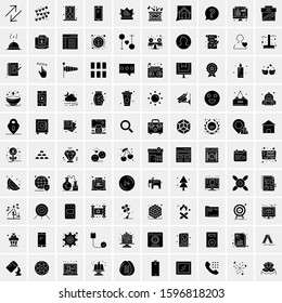 100 Solid Business Icons for web and Print Material