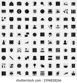 100 Solid Business Icons for web and Print Material
