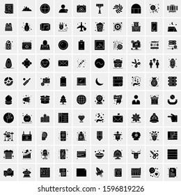 100 Solid Business Icons for web and Print Material