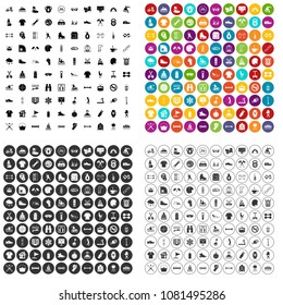 100 sport life icons set vector in 4 variant for any web design isolated on white