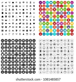 100 success icons set vector in 4 variant for any web design isolated on white