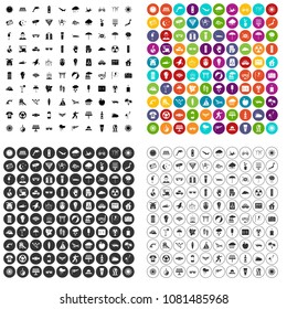 100 sun icons set vector in 4 variant for any web design isolated on white