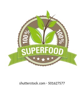 100 % Superfood Label