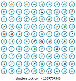 100 teamwork icons set in isometric 3d style for any design vector illustration