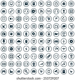 100 technology icons
