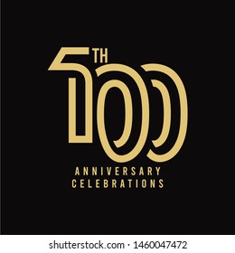 100 Th Anniversary Celebration Vector Template Design Illustration