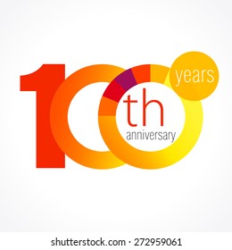 100 th anniversary numbers. 10 years old multicolored congrats. Congratulation logo concept. Isolated abstract graphic design template. Age digits. Up to 10%, -10% off discount. Decorative null sign. 