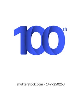 100 th Anniversary Vector Template Design Illustration