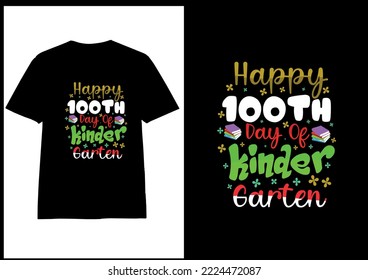 
100 th day school typography t shirt design, 100 day of school t-shirt amazon