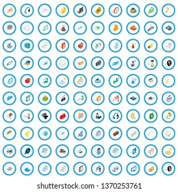 100 time icons set in isometric 3d style for any design vector illustration