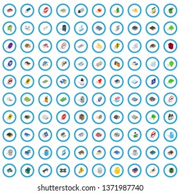 100 town icons set in isometric 3d style for any design vector illustration