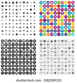 100 traffic icons set vector in 4 variant for any web design isolated on white