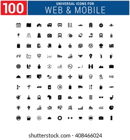 100 universal Icon Set for web and mobile