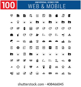 100 universal Icon Set for web and mobile