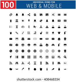 100 universal Icon Set for web and mobile