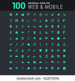 100 universal Icons