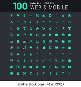100 universal Icons