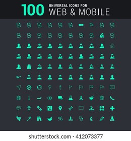 100 universal Icons