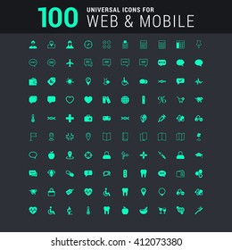 100 universal Icons