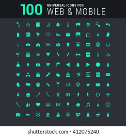 100 universal Icons