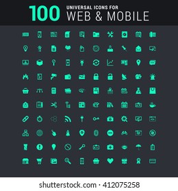 100 universal Icons