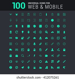 100 universal Icons