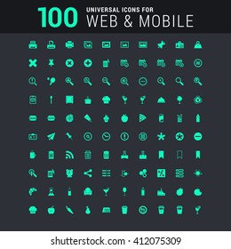 100 universal Icons