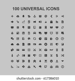 100 Universal icons