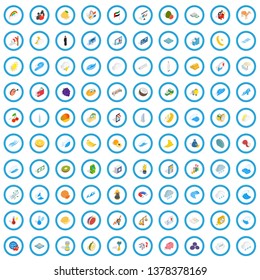 100 universal icons set in isometric 3d style for any design vector illustration