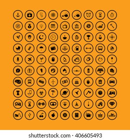 100 Universal Icons For Web and Mobile