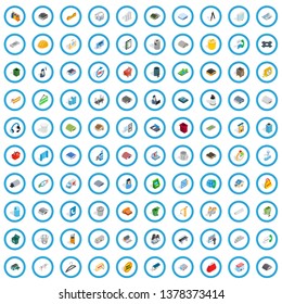 100 urban icons set in isometric 3d style for any design vector illustration