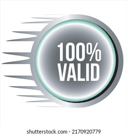 100% valid vector art illustration sign symbol in black circular shape business stamp isolated on white background color white silver green
