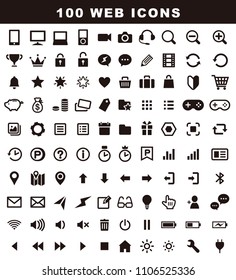 100 variety icons, web icon set