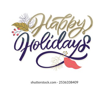 100% vector hand drawn doodle file. Beautiful hand drawn lettering quote about winter holidays 2025. Lettering for t-shirt design, mug print, bag print, clothes fashion. 
