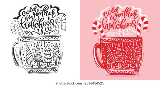 100% vector hand drawn doodle file. Lettering quote about winter holidays 2025. Lettering for t-shirt design, mug print, bag print, clothes fashion. 