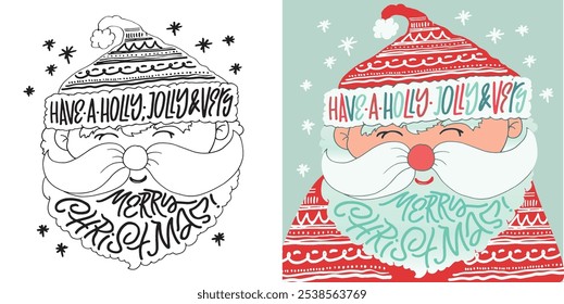 100% vector hand drawn doodle file. Beautiful hand drawn lettering quote about winter holidays. Lettering for t-shirt design, mug print, bag print, clothes fashion. 