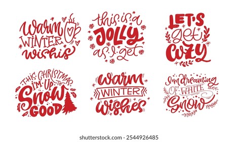 100% vector hand drawn doodle file. Trendy hand drawn lettering quote about winter holidays. Lettering for t-shirt design, mug print, bag print, clothes fashion. 