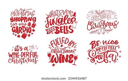 100% vector hand drawn doodle file. Trendy hand drawn lettering quote about winter holidays. Lettering for t-shirt design, mug print, bag print, clothes fashion. 