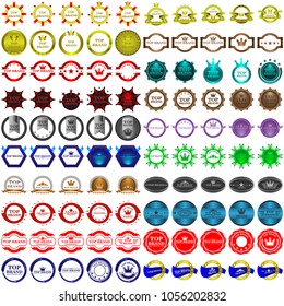 100 vector labels. EPS 10