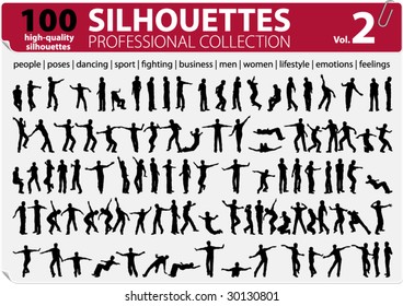 100 Vector Silhouettes Professional Collection Vol. 2