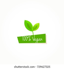 100% Vegan Label