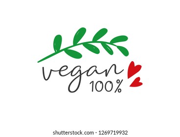 100% Vegan Text