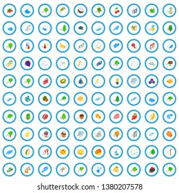 100 viable icons set in isometric 3d style for any design vector illustration