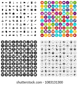 100 war icons set vector in 4 variant for any web design isolated on white