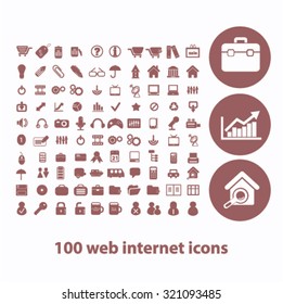 100 web internet icons