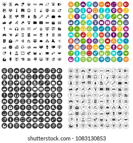 100 web and mobile icons set vector in 4 variant for any web design isolated on white