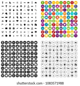 100 winner icons set vector in 4 variant for any web design isolated on white