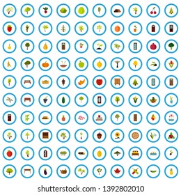 100 wood product icons set in flat style for any design vector illustration