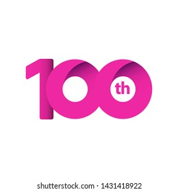 100 Year Anniversary Celebration Vector Template Design Illustration